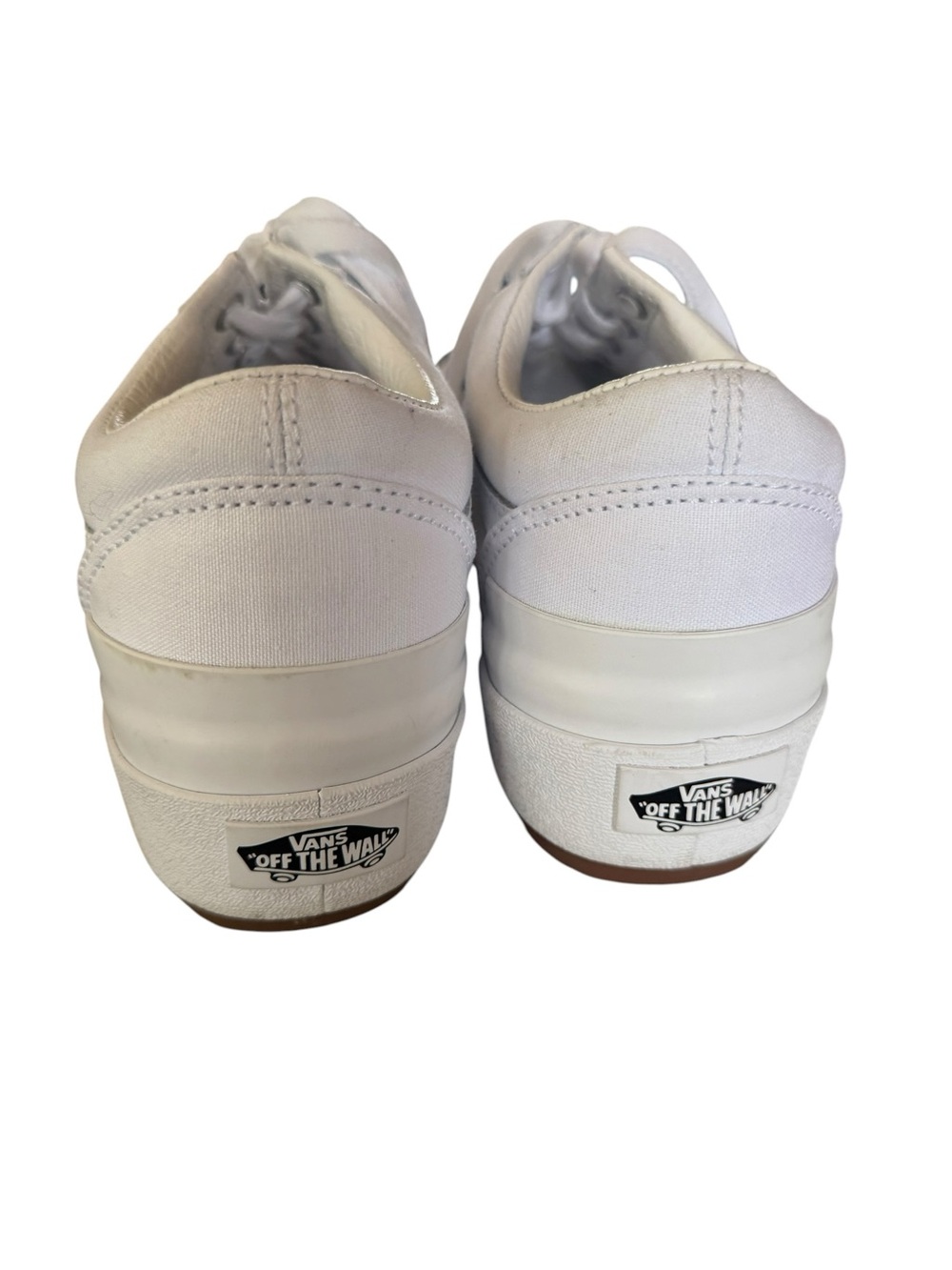 WEEKEND SALE - Vans White Platform Old Skool Sneakers Size 8 - Picture 4 of 6